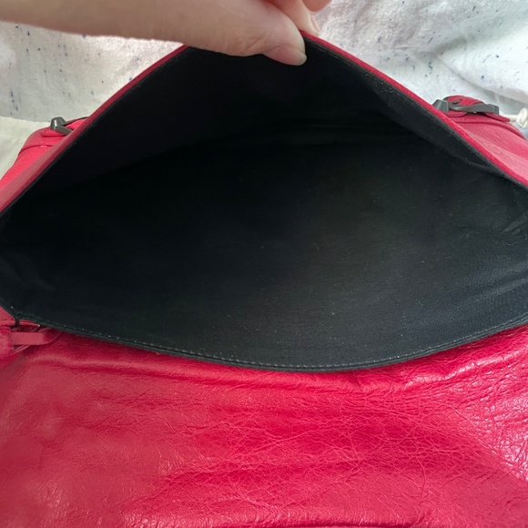 Balenciaga Rose Thulium Motorcross Envelope Clutch - Picture 7 of 11